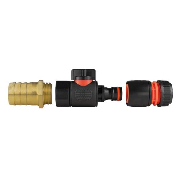 25mm brass barb with bspf-quick connect valve & hose – barbed hose pipe connector uk brass connectors free shipping 9