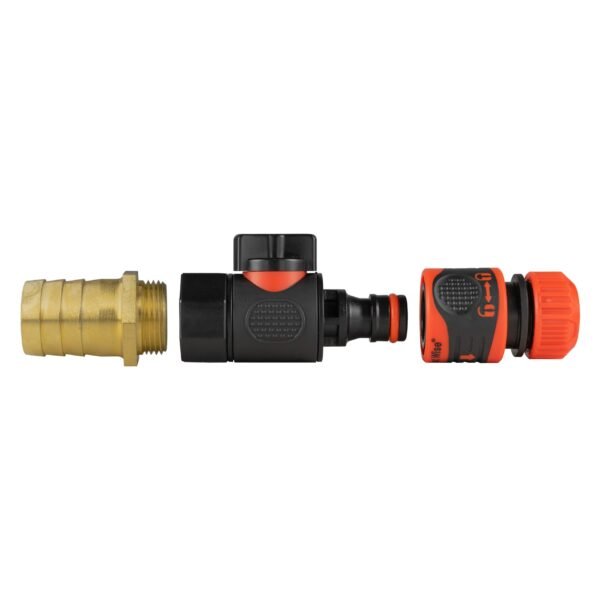 25mm brass barb with bspf-quick connect valve & hose – barbed hose pipe connector uk brass connectors free shipping 11