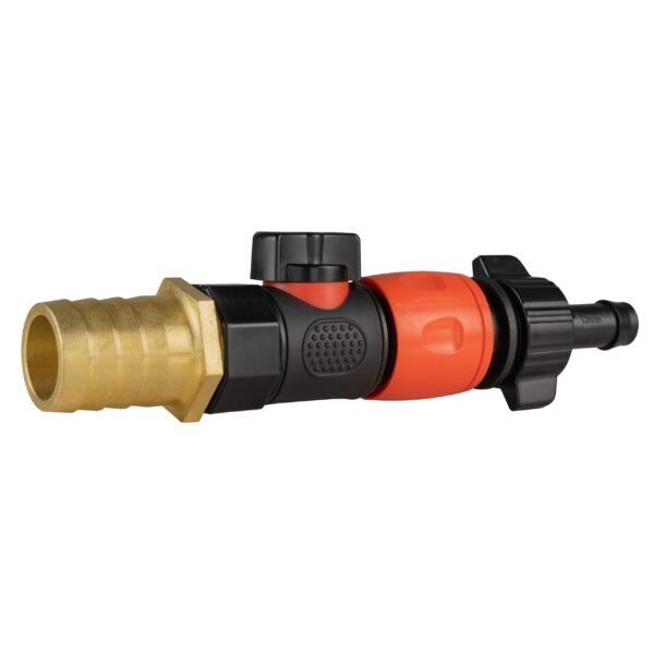 25mm brass barb with bspf-quick connect valve & hose – barbed hose pipe connector uk brass connectors free shipping 2