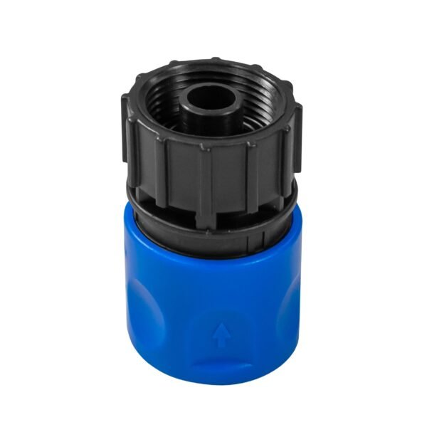Hose connector blue with 3/4 inch bspf threaded connector – quick connect valve & hose click-fit garden hose connector uk garden hose fittings free shipping 3