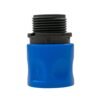 Hose connector blue with 3/4 inch bspf threaded connector – quick connect valve & hose click-fit garden hose connector uk garden hose fittings free shipping 4