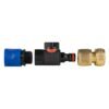 Hose connector blue with bspf quick connect valve and 1/2 inch brass snap-on hose connector garden hose fittings free shipping 4