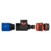 Hose connector blue with bspf quick connect valve and soft touch black/orange half inch hose connector garden hose fittings free shipping 4
