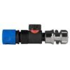 Hose Connector Blue with BSPF- Quick Connect Valve & Hose Full Flow Valves Free Shipping 43