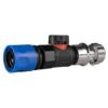 Hose Connector Blue with BSPF- Quick Connect Valve & Hose Full Flow Valves Free Shipping 45