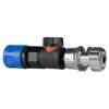 Hose Connector Blue with BSPF- Quick Connect Valve & Hose Full Flow Valves Free Shipping 47