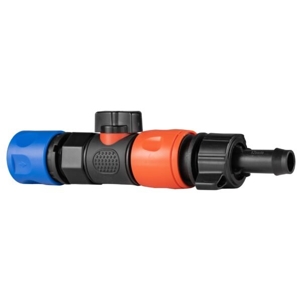 Hose connector blue with bspf quick connect valve and 13mm barb connector – click-fit garden hose connector uk garden hose fittings free shipping 3