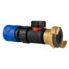 Hose Connector Blue with In-Line BSPM Valve and Geka Type