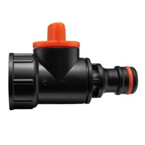 Tap Adapter with Valve 3/4″ BSPF – Snap-On Connector Garden Taps Free Shipping