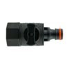Tap adapter with valve 3/4 inch bspf swivel – snap on male – heavy duty outdoor garden tap uk garden hose connection set free shipping 23