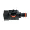 Tap adapter with valve 3/4 inch bspf swivel – snap on male – heavy duty outdoor garden tap uk garden hose connection set free shipping 27