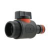 In line soft touch valve 3/4″ bspm to male black home & garden free shipping 4