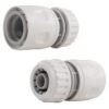 Female Hose Connector, 1/2" or 5/8" Hose,Gray