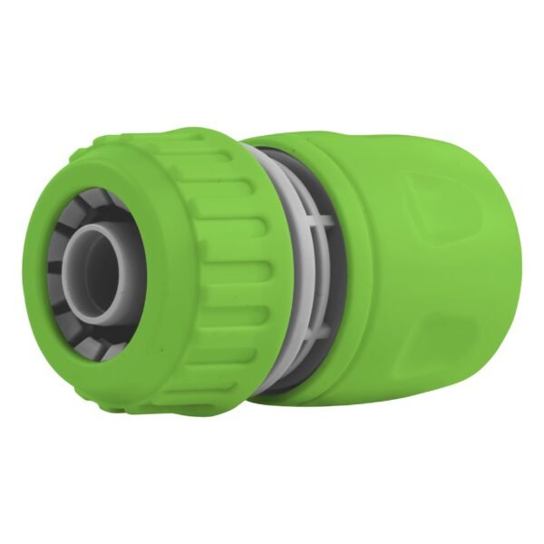 Female Hose Connector, 1/2" or 5/8" Hose, Green/Gray