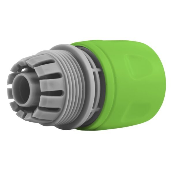Female Hose Connector, 1/2" or 5/8" Hose, Green/Gray