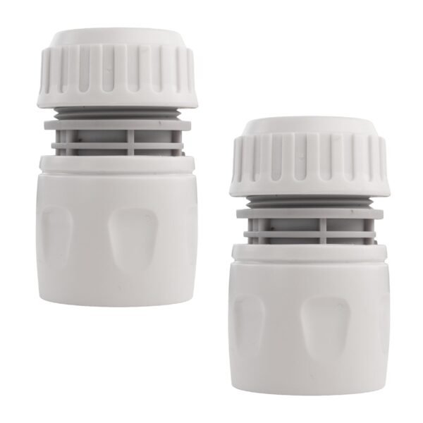 Female Hose Connector, 1/2" or 5/8" Hose,Gray