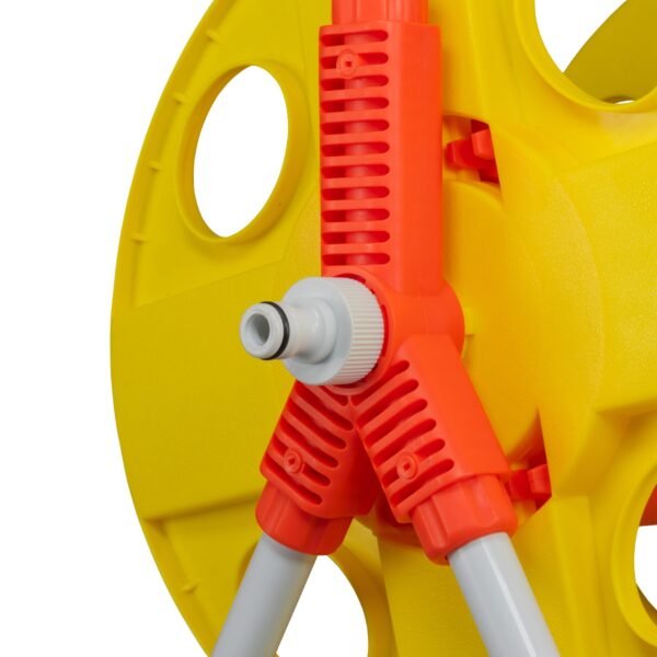 Hose reel for 20m 1/2 inch garden hose yellow – wall mounted garden hose reel uk hose reels & hangers free shipping 6