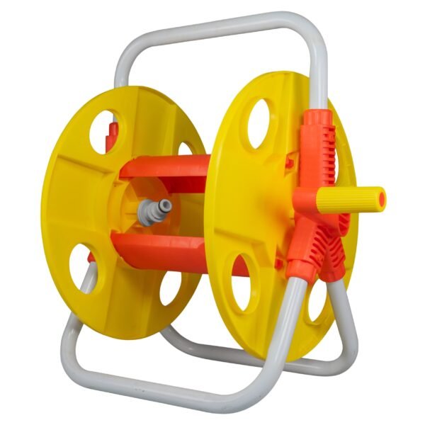 Hose reel for 20m 1/2 inch garden hose yellow – wall mounted garden hose reel uk hose reels & hangers free shipping 2