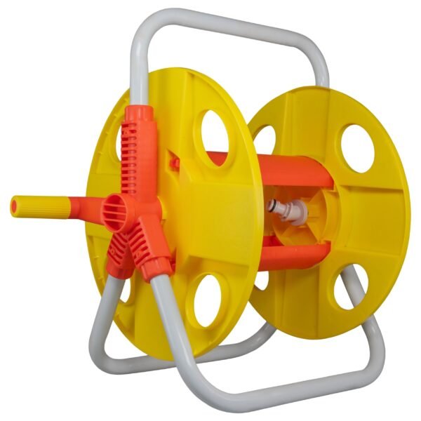Hose reel for 20m 1/2 inch garden hose yellow – wall mounted garden hose reel uk hose reels & hangers free shipping 3
