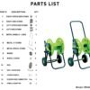 Hose Cart for 45m 1/2″ Garden Hose CW Hose Reels & Hangers Free Shipping 31