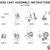 Hose Cart for 45m 1/2″ Garden Hose CW Hose Reels & Hangers Free Shipping 33