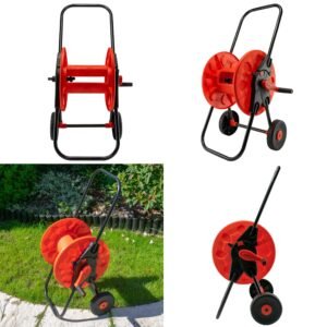 Hose Cart with Wheels for 60m 1/2″ Garden Hose CW Hose Reels & Hangers Free Shipping