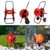 Hose Cart with Wheels for 60m 1/2″ Garden Hose CW Hose Reels & Hangers Free Shipping 45