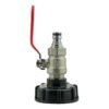 Ibc 2 inch s60x6 cap with lever valve and zinc chrome male quick connector – home diy accessory uk ibc kits free shipping 35