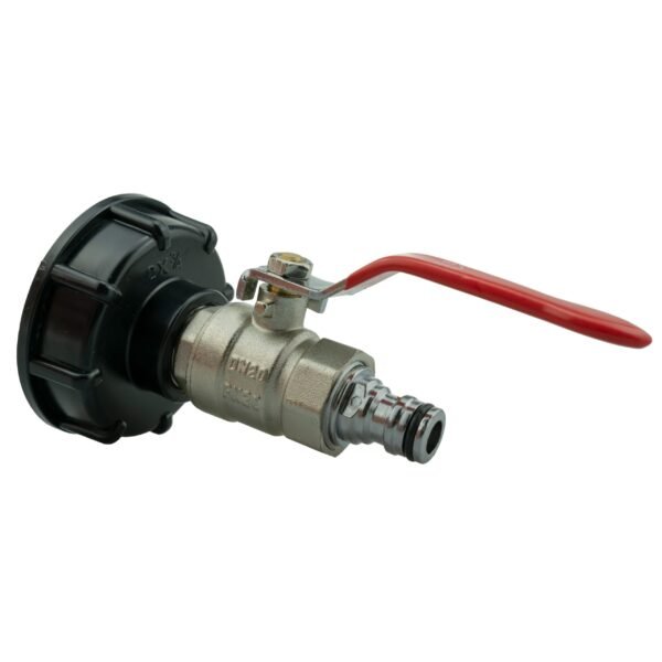 Ibc 2 inch s60x6 cap with lever valve and zinc chrome male quick connector – home diy accessory uk ibc kits free shipping 11