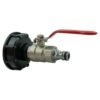 Ibc 2 inch s60x6 cap with lever valve and zinc chrome male quick connector – home diy accessory uk ibc kits free shipping 43