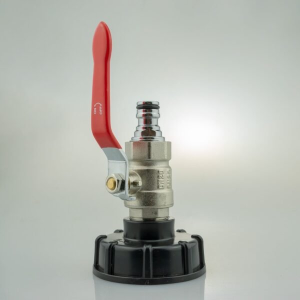 Ibc 2 inch s60x6 cap with lever valve and zinc chrome male quick connector – home diy accessory uk ibc kits free shipping 7