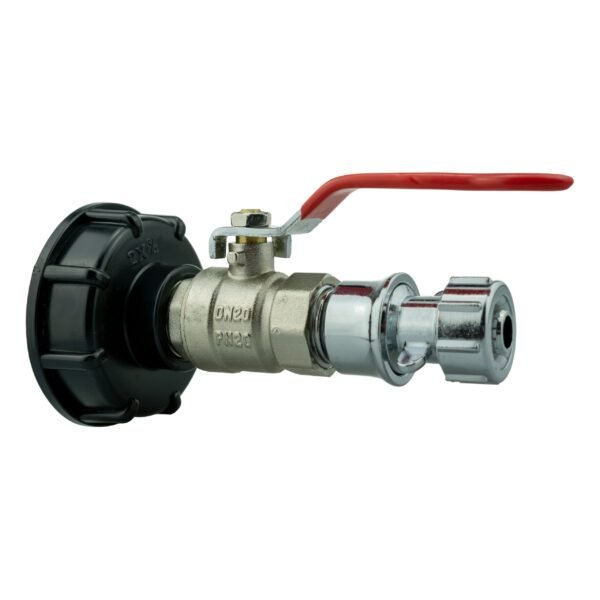 Ibc 2 inch s60x6 cap with lever valve, click lock and hose – home diy accessory uk ibc kits free shipping 13
