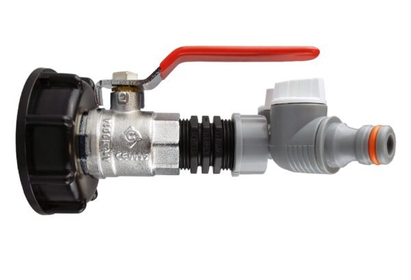 Ibc 2” s60x6 cap with lever valve and two-way splitter wl – home diy accessory uk ibc kits free shipping 3