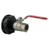 Ibc 2 inch s60x6 cap with 3/4 inch bspm-f lever valve – home diy accessory uk ibc kits free shipping 31