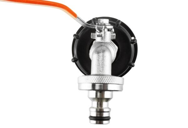 Ibc 2” s60x6 cap with quick connect lever tap ¾” bsp – heavy duty pipe & hose fitting uk ibc tanks fittings free shipping 9