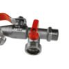 Ibc 2” s60x6 cap with double tap ½” bsp – heavy duty pipe & hose fitting uk ibc tanks fittings free shipping 29