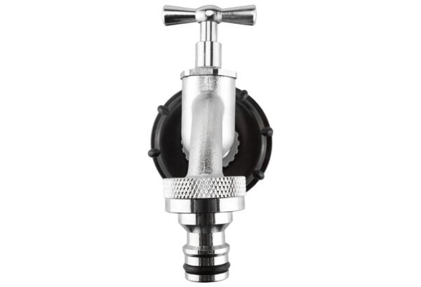 Ibc 2” s60x6 cap with quick connect nickle plated bib tap ½” – heavy duty pipe & hose fitting uk ibc tanks fittings free shipping 11