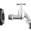 Ibc 2” s60x6 cap with quick connect nickle plated bib tap ¾” – heavy duty pipe & hose fitting uk ibc tanks fittings free shipping 33