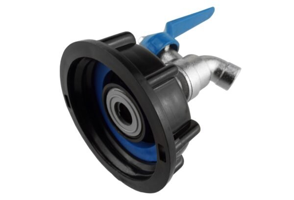 Ibc 2” s60x6 cap with basic garden tap ½” bsp – heavy duty pipe & hose fitting uk ibc tanks fittings free shipping 7