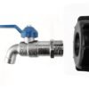 Ibc 2” s60x6 cap with basic garden tap ½” bsp – heavy duty pipe & hose fitting uk ibc tanks fittings free shipping 29