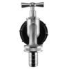 Ibc 2” s60x6 cap with nickle plated bib tap ½” barb – heavy duty pipe & hose fitting uk ibc tanks fittings free shipping 43