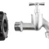 Ibc 2” s60x6 cap with quick connect nickle plated bib tap ½” – heavy duty pipe & hose fitting uk ibc tanks fittings free shipping 37