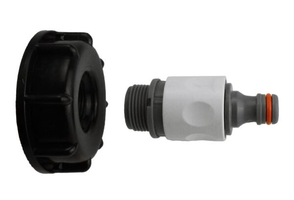 Ibc 2” s60x6 cap with ¾” bsp threaded hose connector and – heavy duty pipe & hose fitting uk ibc tanks fittings free shipping 5