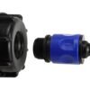 Ibc 2” s60x6 cap with ¾” bsp threaded hose connector blue ibc tanks fittings free shipping 3