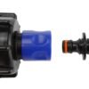 Ibc 2” s60x6 cap with ¾” bsp threaded hose connector blue ibc tanks fittings free shipping 4