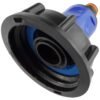 Ibc 2” s60x6 cap with ¾” bsp threaded hose connector blue ibc tanks fittings free shipping 5