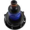 Ibc 2” s60x6 cap with ¾” bsp threaded hose connector blue ibc tanks fittings free shipping 7