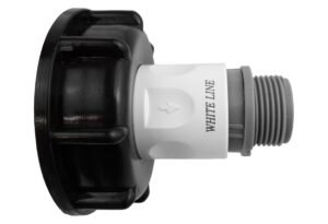 IBC 2” S60X6 Cap with Male Quick Connector and ¾” BSP – Heavy Duty Pipe & Hose Fitting UK IBC Tanks Fittings Free Shipping