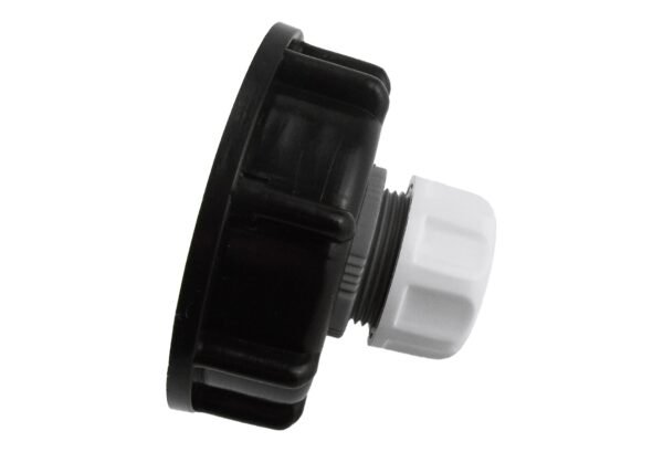 Ibc 2” s60x6 cap with direct ½” hose connector – heavy duty pipe & hose fitting uk ibc tanks fittings free shipping 9