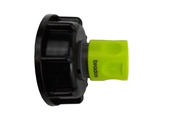Ibc 2” s60x6 cap with ¾” bsp threaded hose connector lime – heavy duty pipe & hose fitting uk ibc tanks fittings free shipping 7